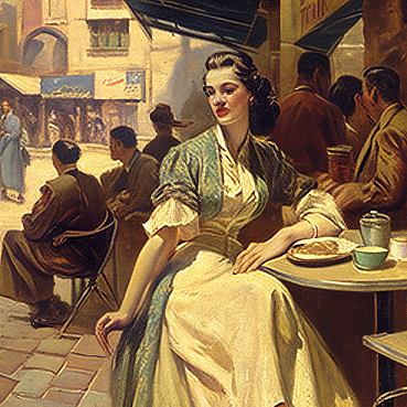 Freya Stark in a Baghdad Cafe