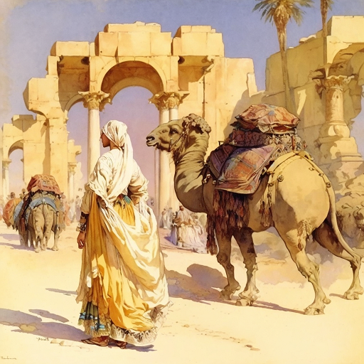 Lady Hester Stanhope visited Palmyra