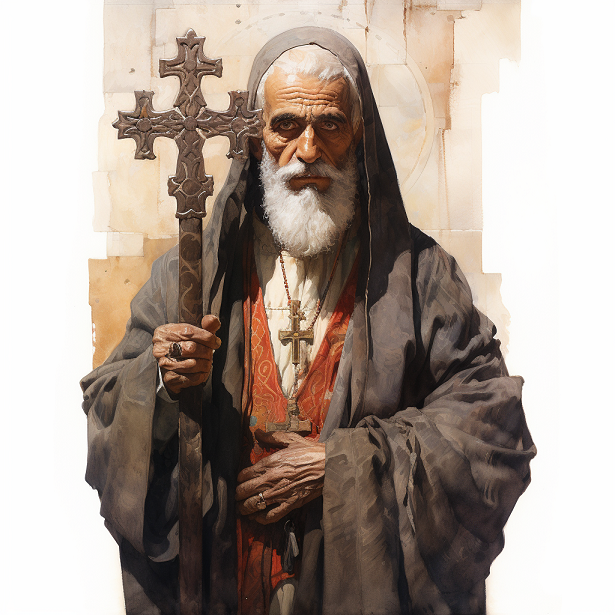 Gertrude-Bell-Syrian-Orthodox-Priest-Mosul.